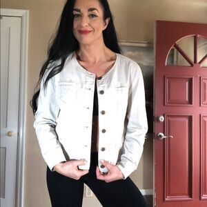 Caffe marrahesh tan button up light blazer